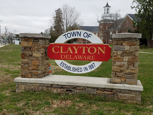 carved dimensional sign for a town or developement entrance.